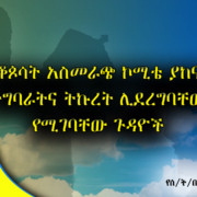 የኤጲስ ቆጶሳት አስመራጭ ኮሚቴ ያከናወናቸው ተግባራትና ትኩረት ሊደረግባቸው የሚገባቸው ጉዳዮች